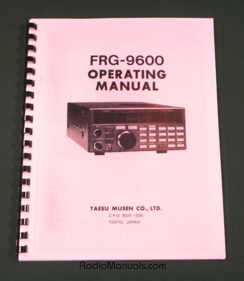 Yaesu FRG-9600 Instruction Manual